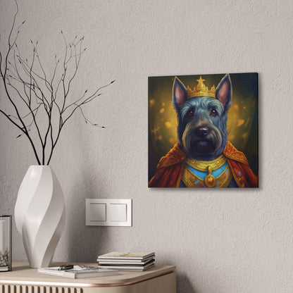 Scottish Terrier Renaissance Pet Portrait on Canvas | Wall art, wall print, dog portrait, dog art