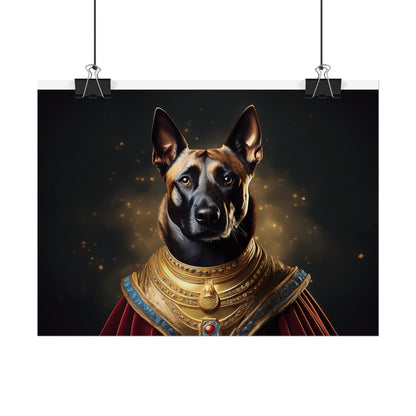 Belgian Malinois Renaissance Dog  Portrait Wall Print, Art Print, Art Print, Animal Lover Home Decor, Dog Wall Art, wall art