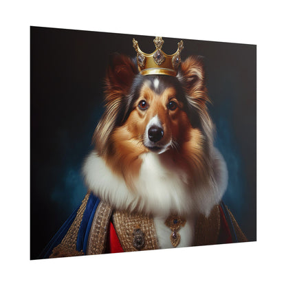 Shetland Sheepdog Renaissance Dog Portrait Art Print, Wall Decor Gift, Animal Lover Home Decor, Dog Wall Art