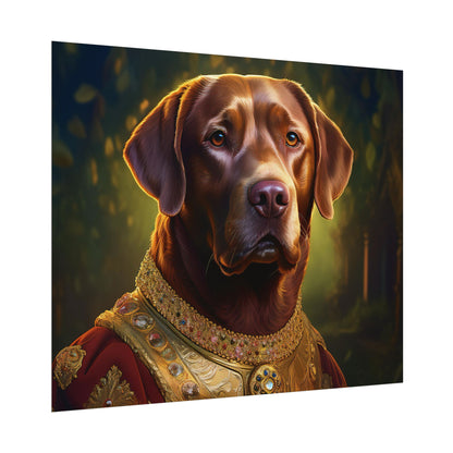 Chesapeake Bay Retriever Dog Renaissance Pet Portrait Print, Animal Lover print, Dog Wall Art, wall print, wall art