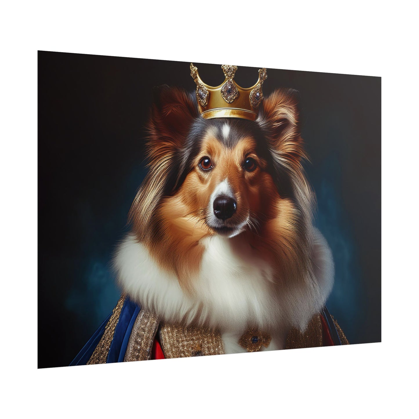 Shetland Sheepdog Renaissance Dog Portrait Art Print, Wall Decor Gift, Animal Lover Home Decor, Dog Wall Art