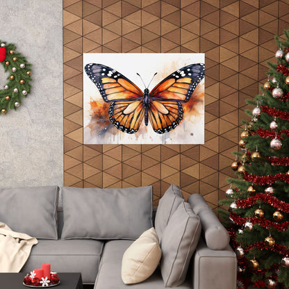 Orange Butterfly Alcohol Ink Wall Art | Butterfly wall art | Wall Art | Wall Print