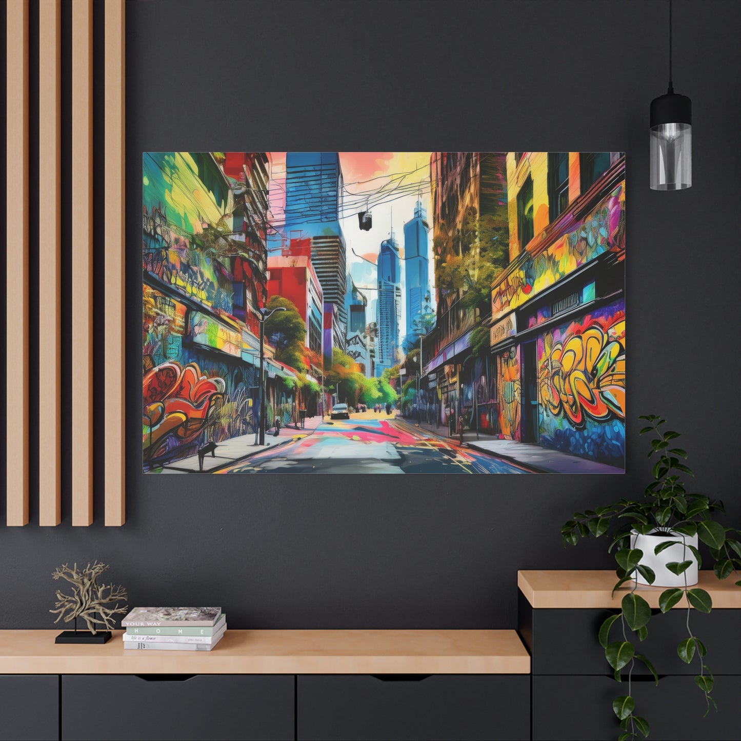 Melbourne Street Graffiti Australia Canvas Art | Style 1 | Wall Art | Wall Print