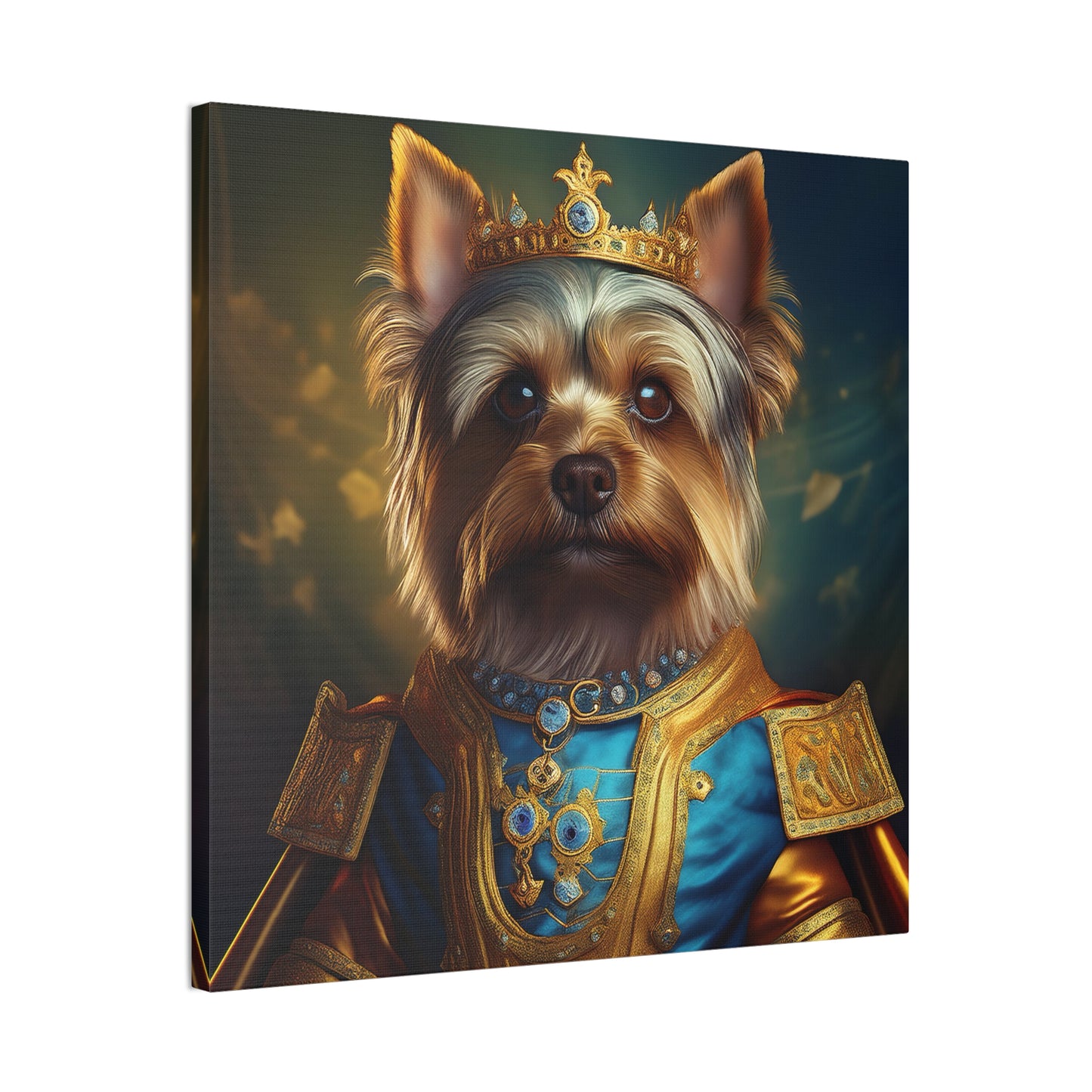 Yorkshire Terrier Renaissance Pet Portrait on Canvas | Wall Art | Wall Print | Dog Art