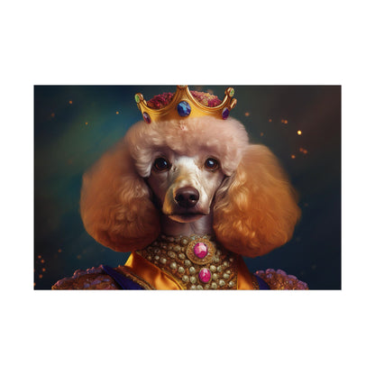 Poodle Dog Renaissance Pet Portrait, Dog Lover Gift, Animal Lover, Home Decor, Wall Art, Wall Print