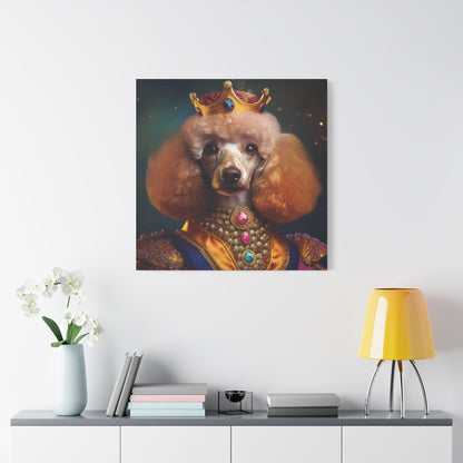 Poodle Pet Dog Renaissance Portrait on Canvas | Wall art | wall print