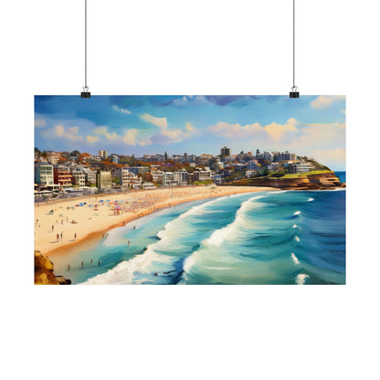 Bondi Beach Australia Coastal Print | Style 1 | Wall Art | Wall Print