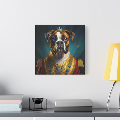 Boxer Renaissance Pet Portrait  on Canvas, wall art, wall print, dog portrait, dog art
