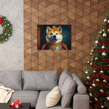 Akita Renaissance Dog Pet Portrait Art Print,  Dog Lover Wall Art, Animal Artwork, Canine Decor, Dog Memorial Gift