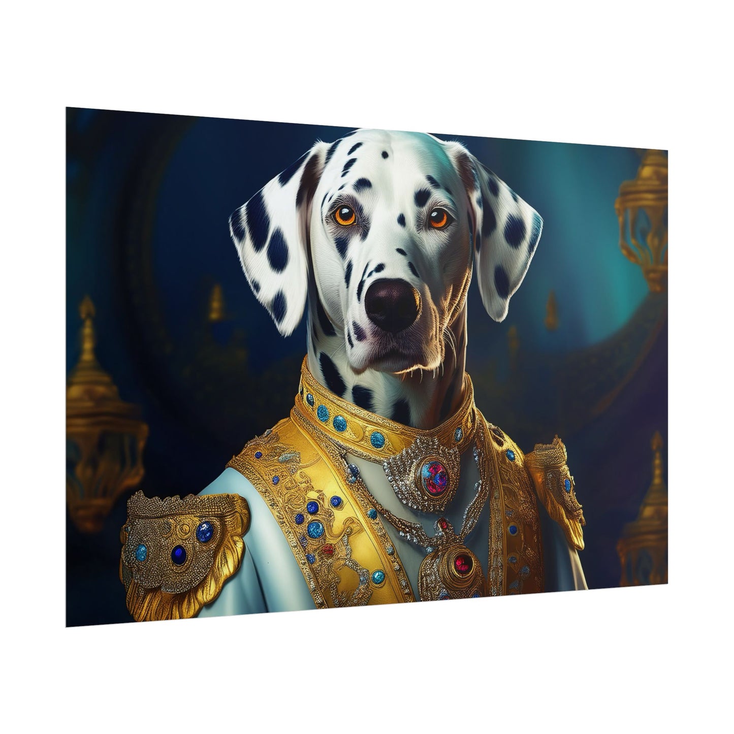 Dalmation Dog Renaissance Pet Portrait Wall Print | Art Print | Wall Art | Dog Art