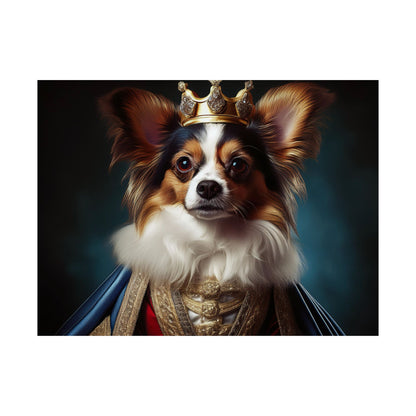 Papillon Renaissance Pet Portrait Print, Papillon Art Print, wall art, wall print