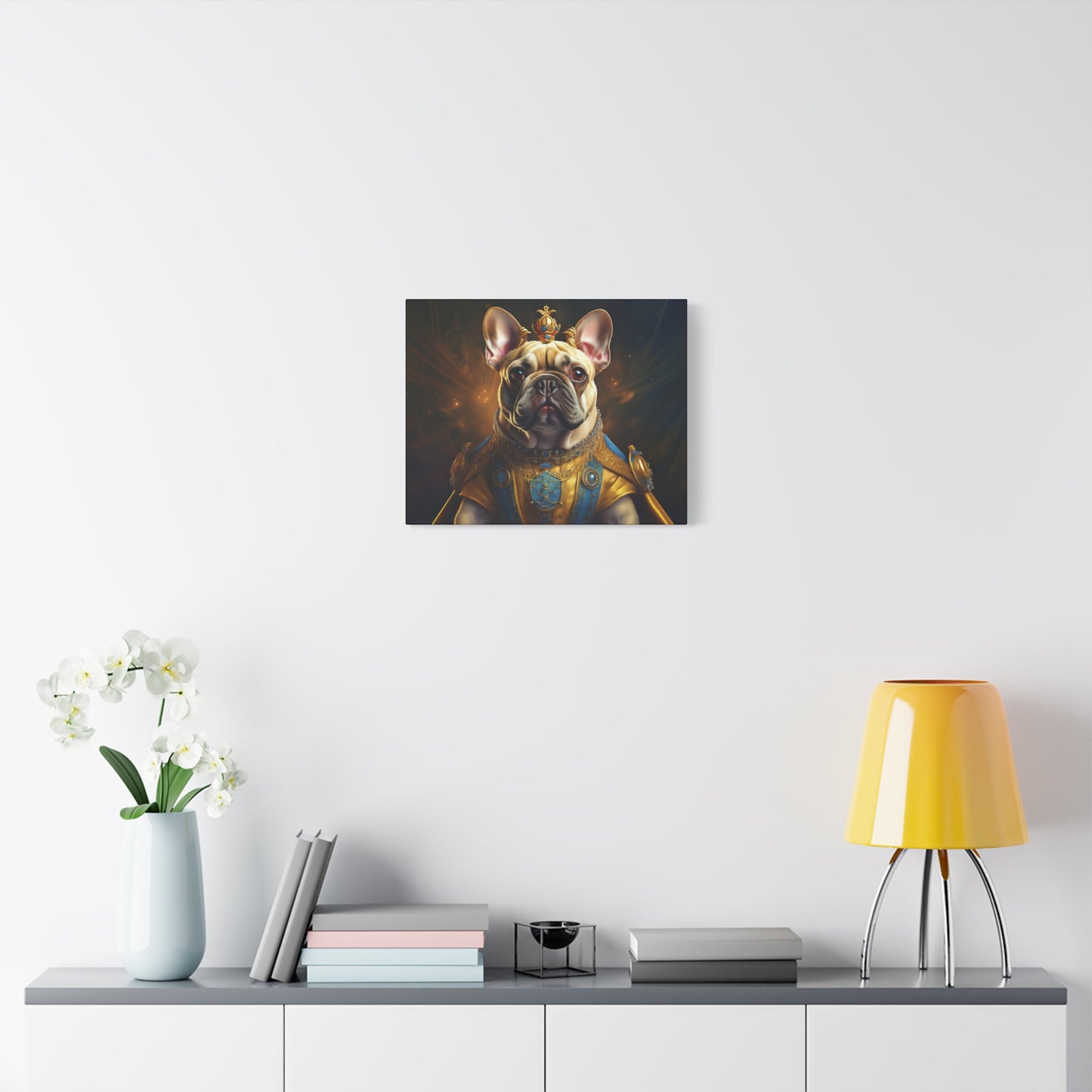 French Bulldog Renaissance Pet Portrait on Canvas | Wall Print | Wall Art | Dog Art