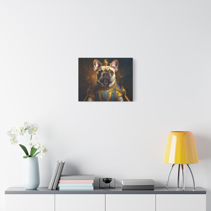 French Bulldog Renaissance Pet Portrait on Canvas | Wall Print | Wall Art | Dog Art