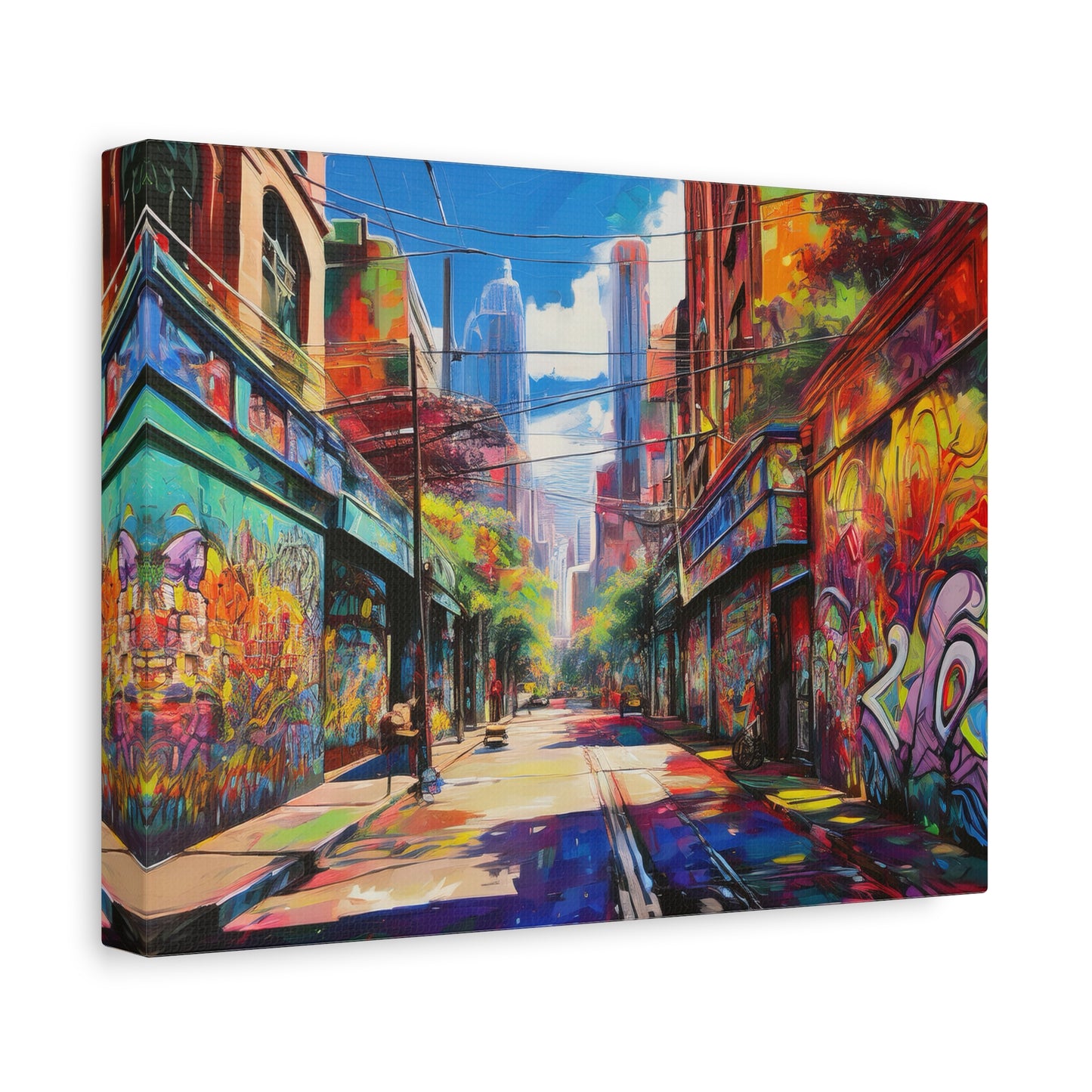 Melbourne Street Graffiti Australia on Canvas | Style 2 | Wall Art | Wall Print