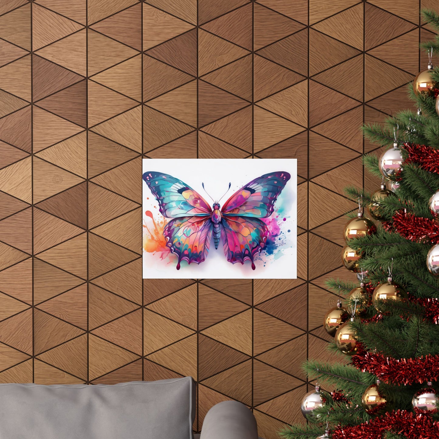 Colorful Butterfly Alcohol Ink Wall Art | Butterfly wall art | Wall Art | Wall Print