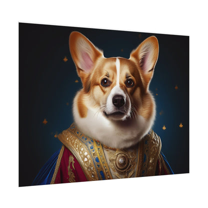 Pembroke Welsh Corgi Renaissance Pet Portrait Print | Wall Art | Wall Print | Dog Art