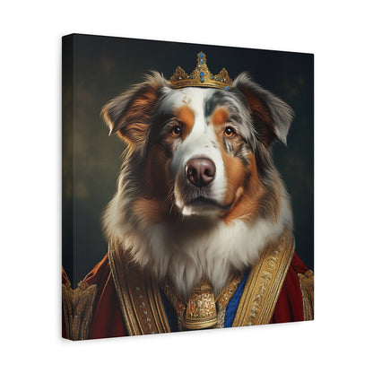 Australian Shepherd Pet Portrait Renaissance - Canvas, wall art, wall print, dog art, dog print