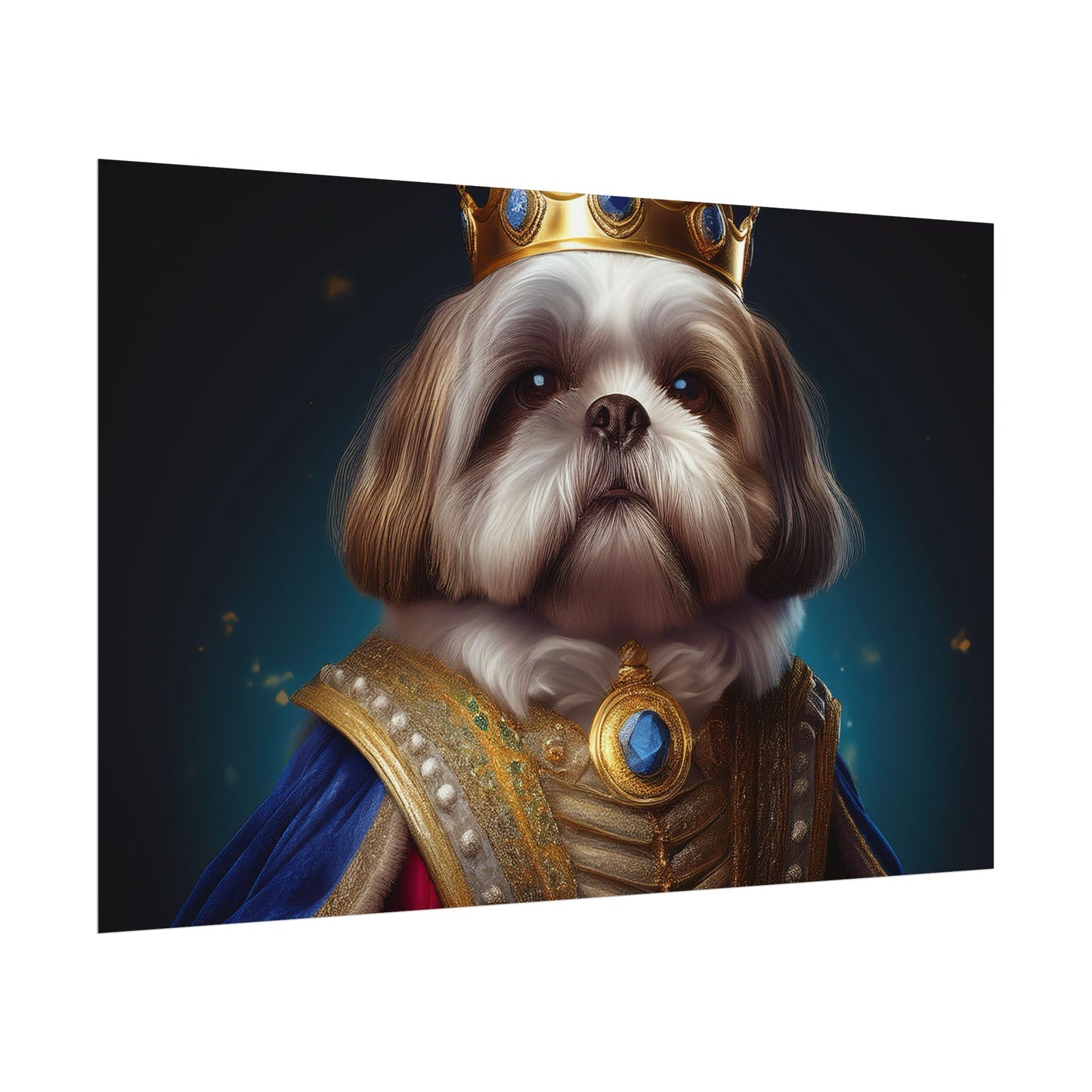 Shih Tzu Renaissance Pet Portrait Print | Dog Lover Wall Art | Dog Memorial Gift | Wall Art | Wall Print