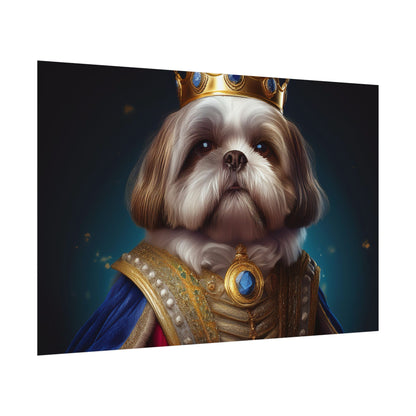Shih Tzu Renaissance Pet Portrait Print | Dog Lover Wall Art | Dog Memorial Gift | Wall Art | Wall Print