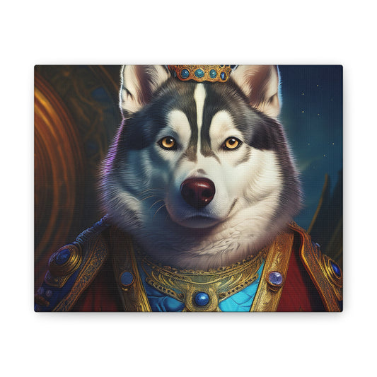 Siberian Husky Renaissance Pet Portrait on Canvas, wall art, wall print, dog portrait, dog art