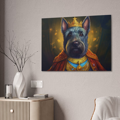 Scottish Terrier Renaissance Pet Portrait on Canvas | Wall art, wall print, dog portrait, dog art