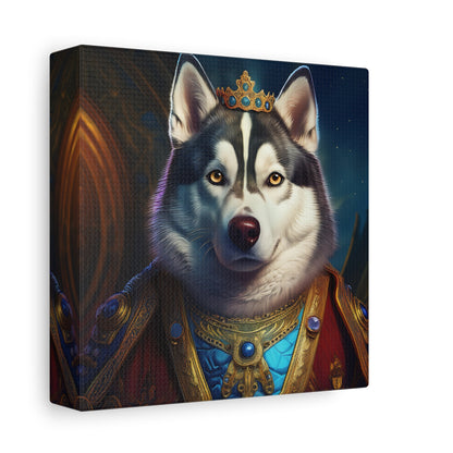 Siberian Husky Renaissance Pet Portrait on Canvas, wall art, wall print, dog portrait, dog art