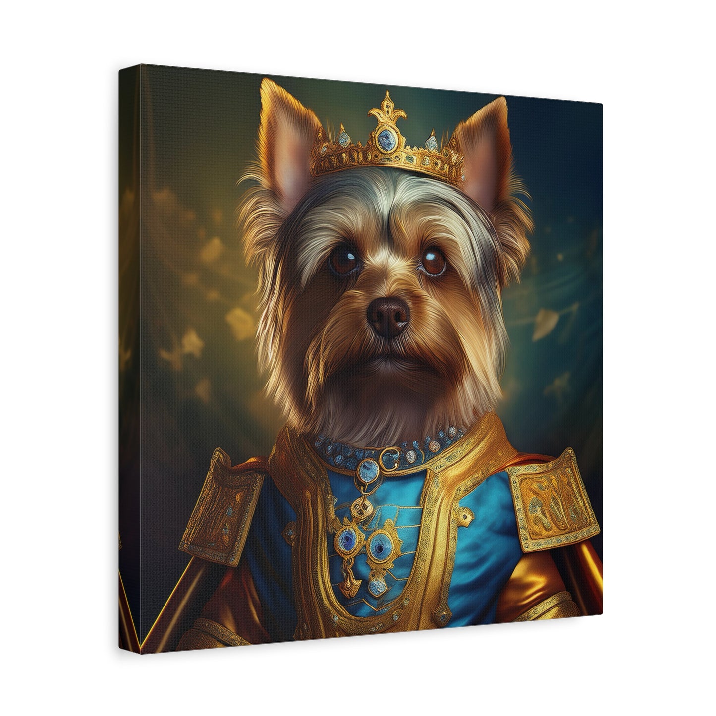 Yorkshire Terrier Renaissance Pet Portrait on Canvas | Wall Art | Wall Print | Dog Art