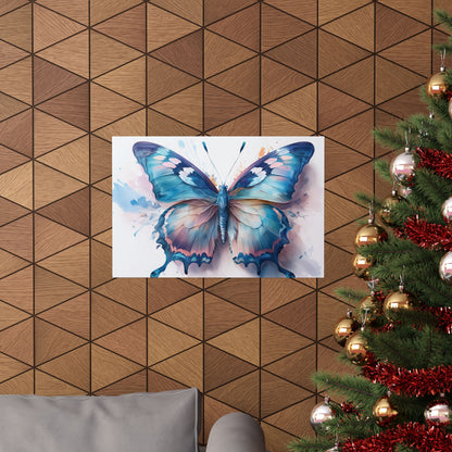 Teal, Blue & Pink Butterfly Alcohol Ink Wall Art |  Butterfly wall art | Wall Art | Wall Print