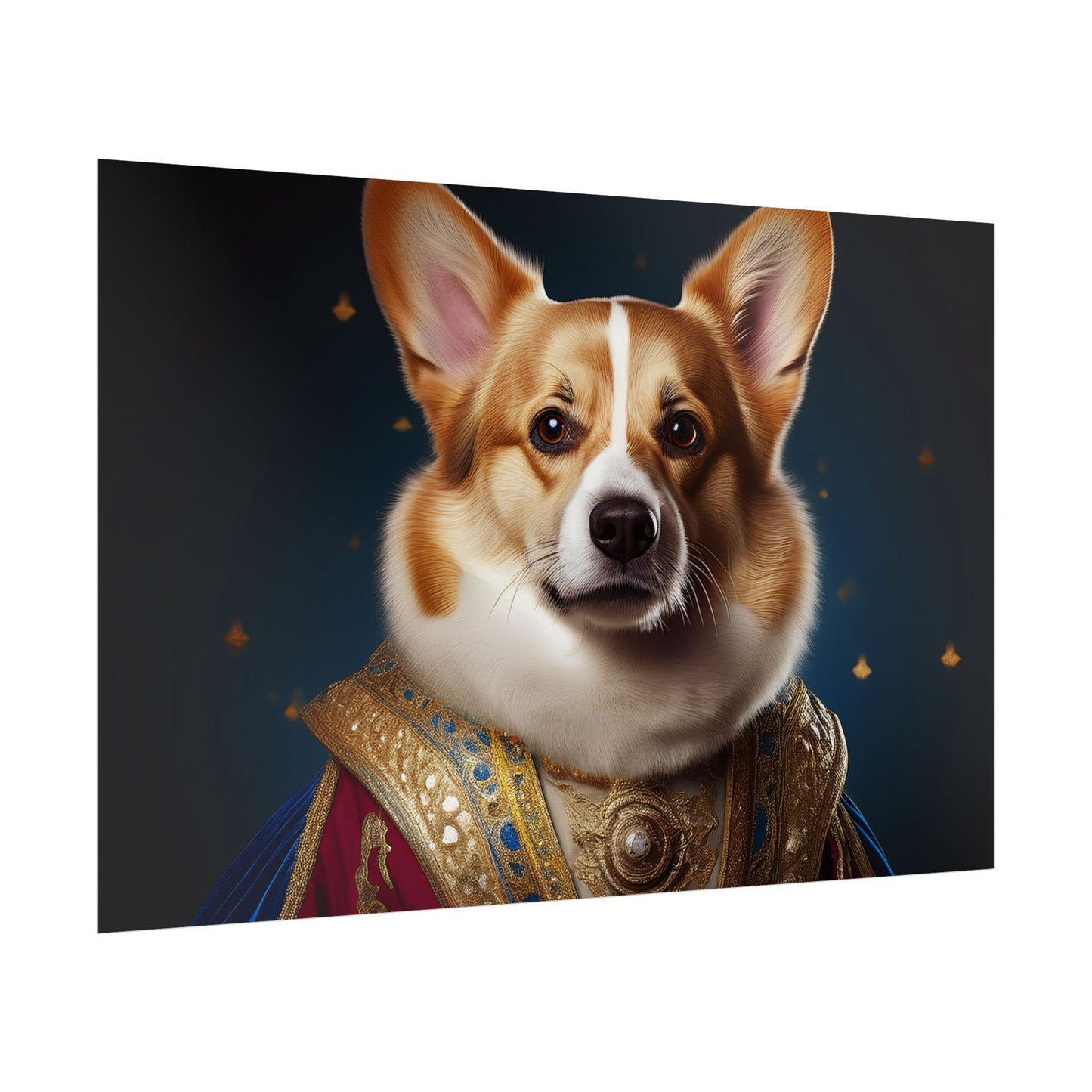 Pembroke Welsh Corgi Renaissance Pet Portrait Print | Wall Art | Wall Print | Dog Art