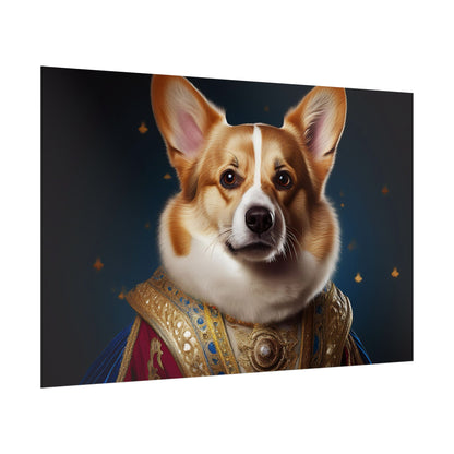 Pembroke Welsh Corgi Renaissance Pet Portrait Print | Wall Art | Wall Print | Dog Art