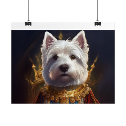 West Highland White Terrier Dog Renaissance Pet Portrait Print, West Highland White Terrier Art Print, Dog Wall Art, Wall Print, Wall Art