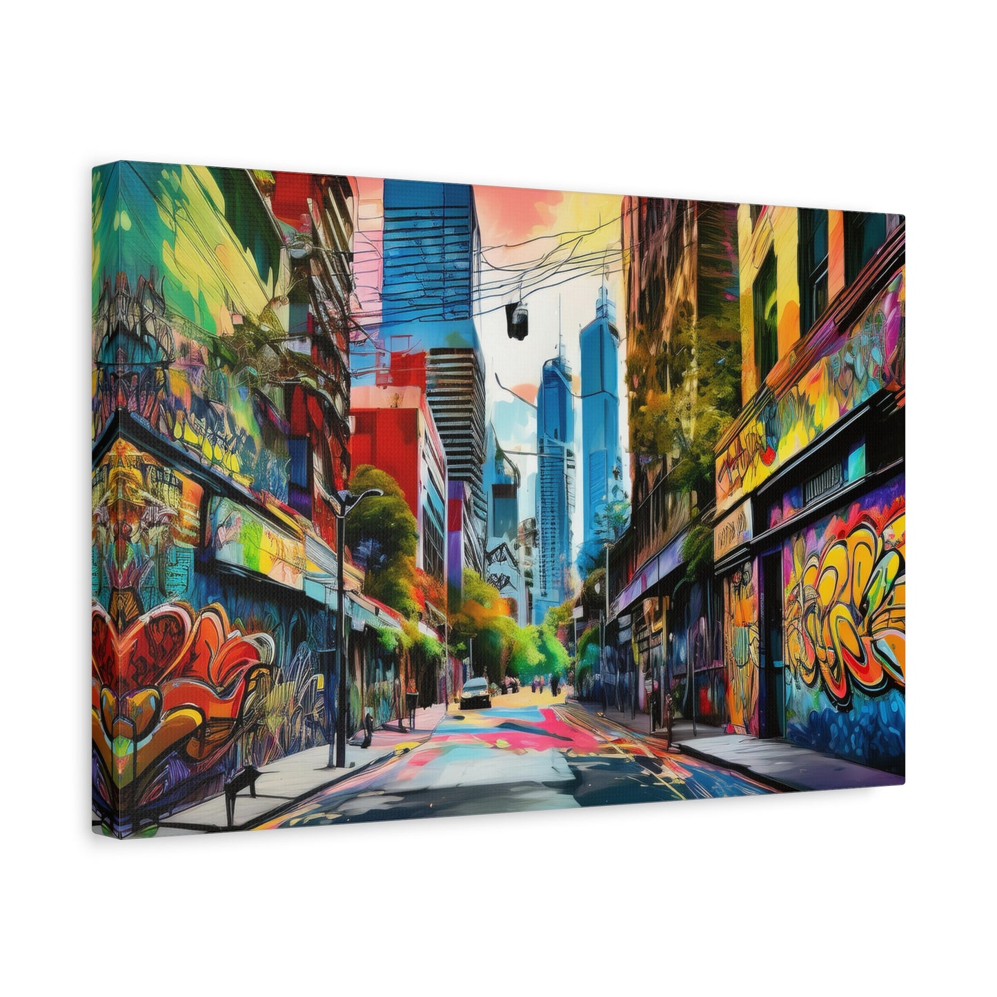 Melbourne Street Graffiti Australia Canvas Art | Style 1 | Wall Art | Wall Print