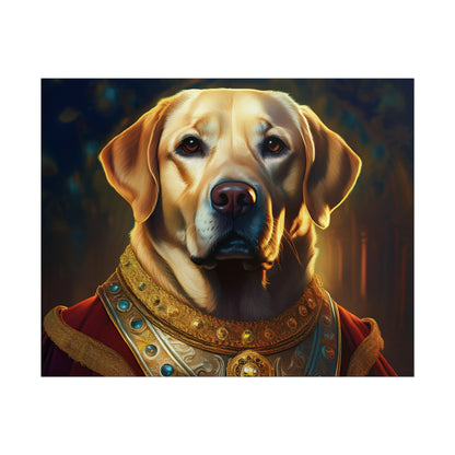 Labrador Retriever Renaissance Pet Portrait Art Print, Wall Decor Gift, Animal Lover Home Decor, Dog Wall Art