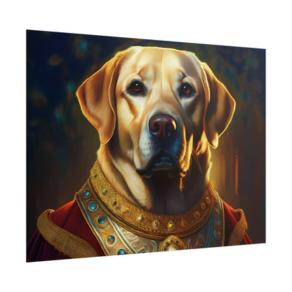 Labrador Retriever Renaissance Pet Portrait Art Print, Wall Decor Gift, Animal Lover Home Decor, Dog Wall Art