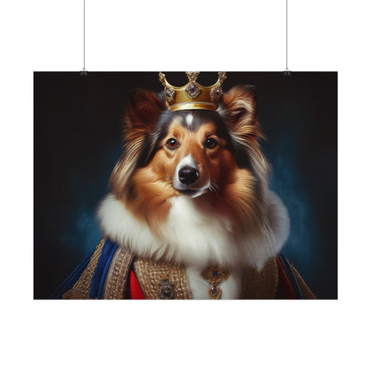 Shetland Sheepdog Renaissance Dog Portrait Art Print, Wall Decor Gift, Animal Lover Home Decor, Dog Wall Art