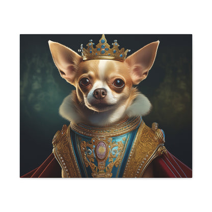Chihuahua Renaissance Pet Portrait on Canvas | Wall art | Wall print | Dog art