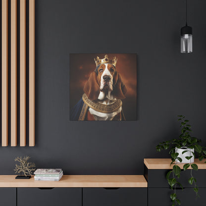 Bassett Hound Renaissance Pet Portrait on Canvas | Wall art | wall print | Dog Art