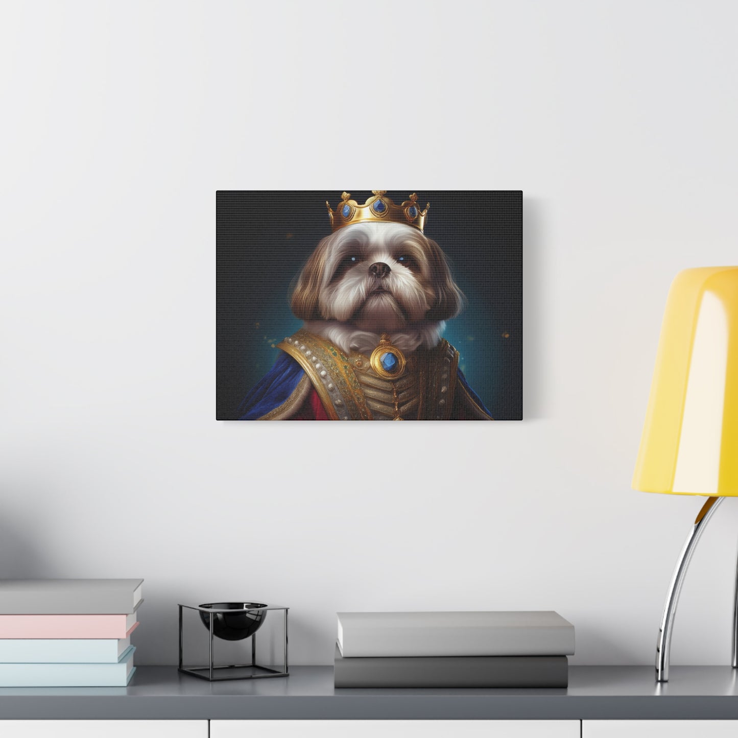 Shih Tzu Renaissance Pet Portrait on Canvas | wall art, wall print, dog portrait, dog art