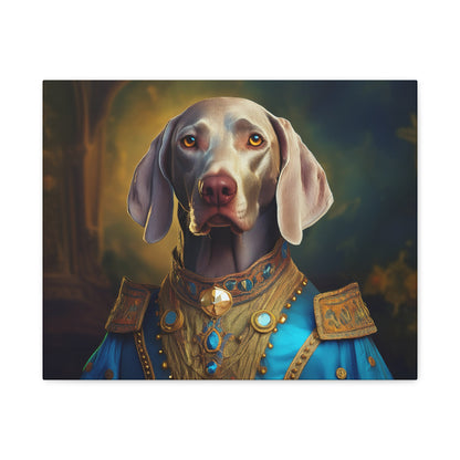 Weimaraner Renaissance Pet Portrait on Canvas -  wall art, wall print, dog portrait, dog art