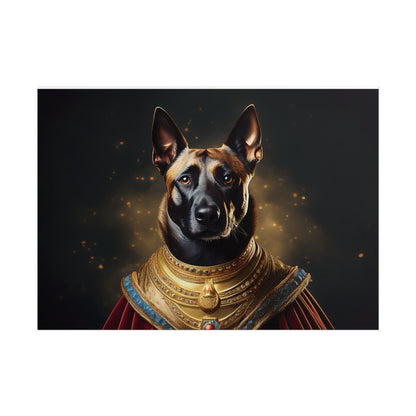 Belgian Malinois Renaissance Dog  Portrait Wall Print, Art Print, Art Print, Animal Lover Home Decor, Dog Wall Art, wall art