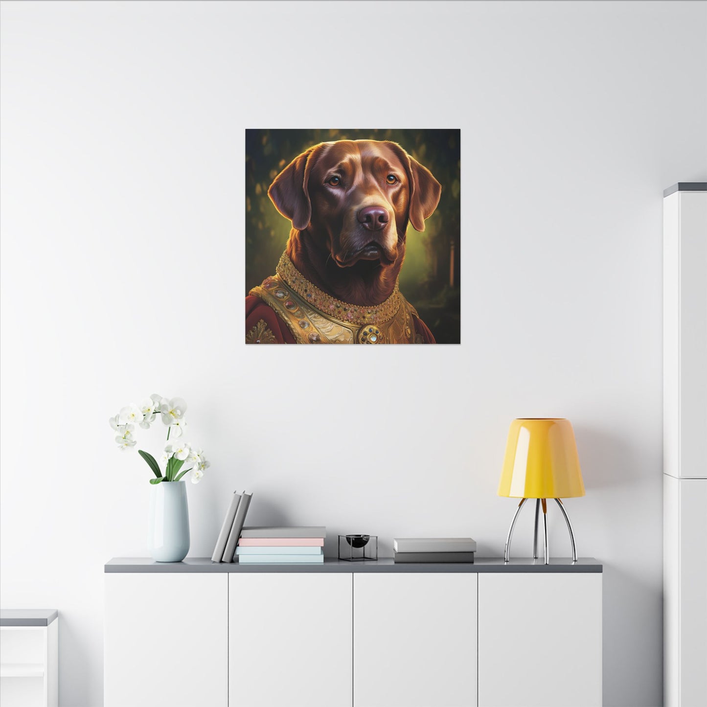 Chesapeake Bay Retriever Renaissance Pet Portrait - Canvas | Wall Art | Wall Print | Dog Art