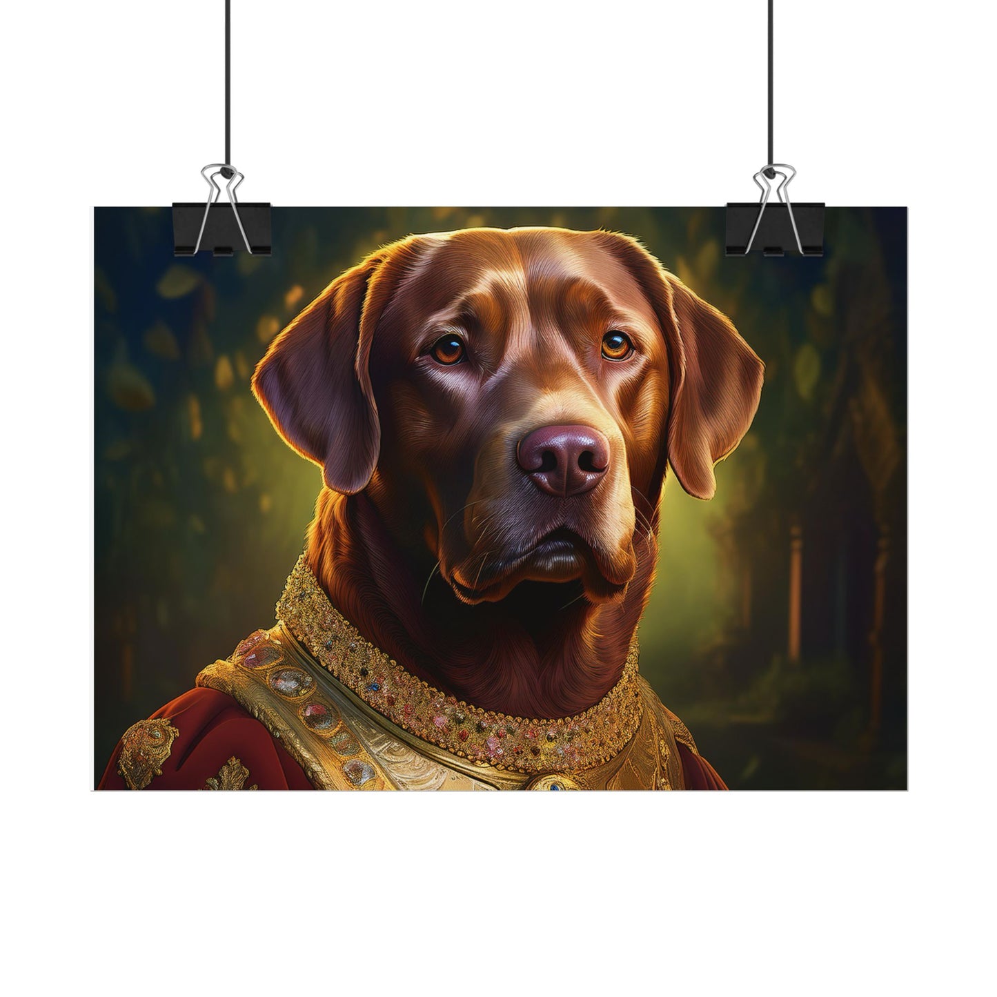 Chesapeake Bay Retriever Dog Renaissance Pet Portrait Print, Animal Lover print, Dog Wall Art, wall print, wall art