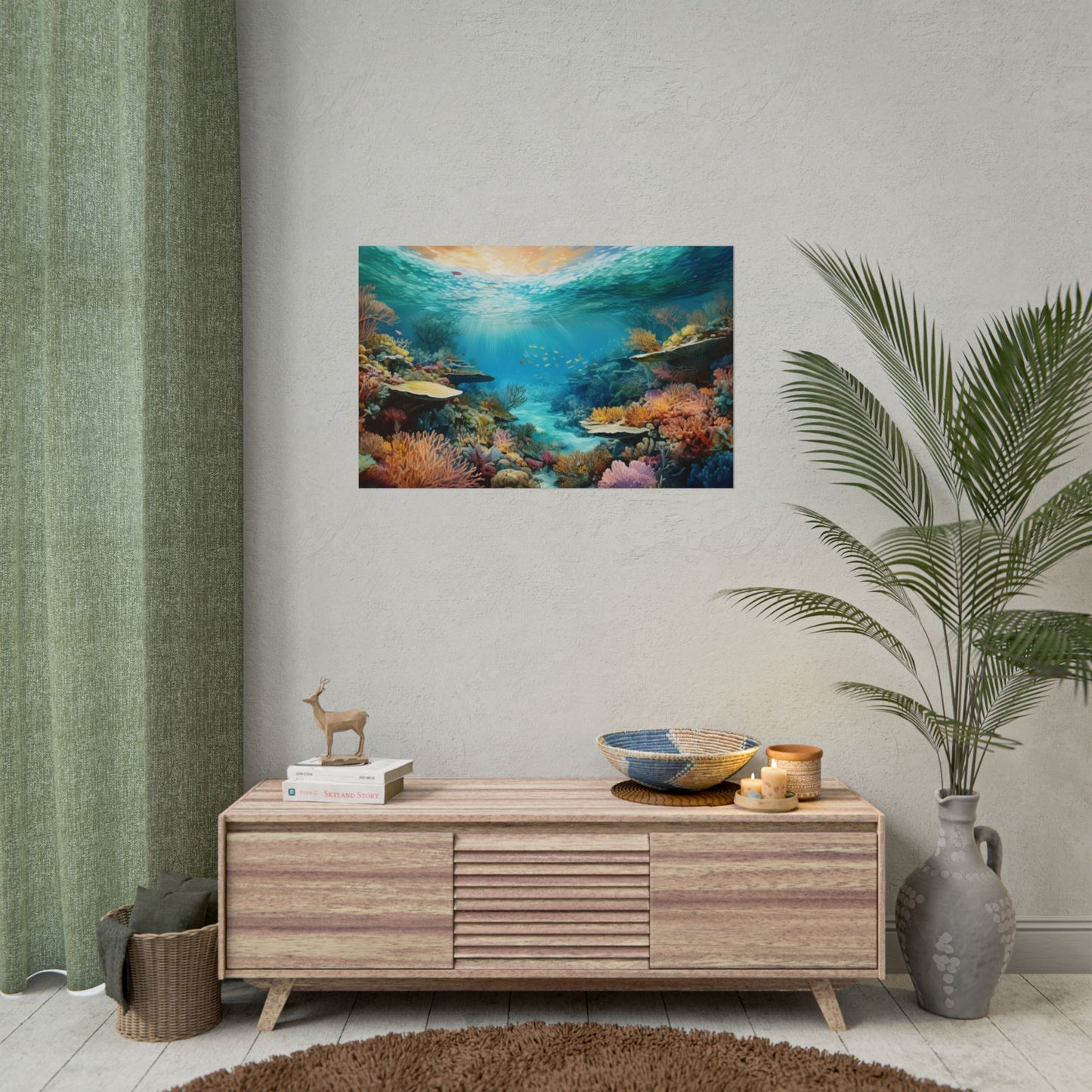 Great Barrier Reef  Australia Coastal Print | Style 2 | Wall Art | Wall Print