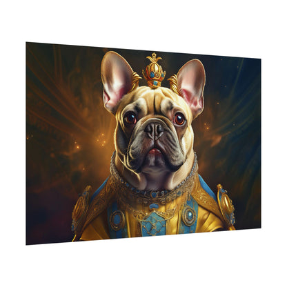 French Bulldog Renaissance Portrait Art Print, Wall Decor Gift, Animal Lover Home Decor, Dog Wall Art