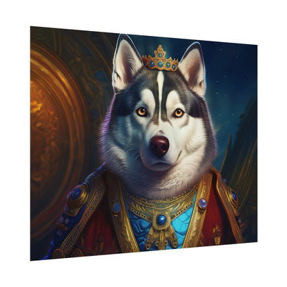 Siberian Husky Renaissance Pet Portrait Print, Siberian Husky Art Print, Wall Decor, Art Gift, dog wall art, wall art, wall print
