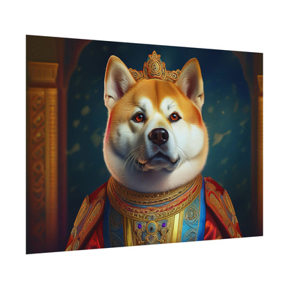 Shiba Dog Renaissance Portrait Print,  Art Print, Wall Decor Gift, Animal Lover Home Decor, wall prints, wall art