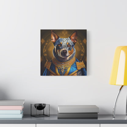 Australian Cattle Dog Renaissance Pet Portrait on Canvas | wall art |  wall print