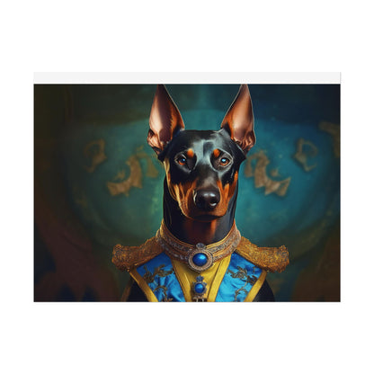 Doberman Pinscher Renaissance  Dog Pet Portrait Print | Wall Art | Wall Print | Dog Art