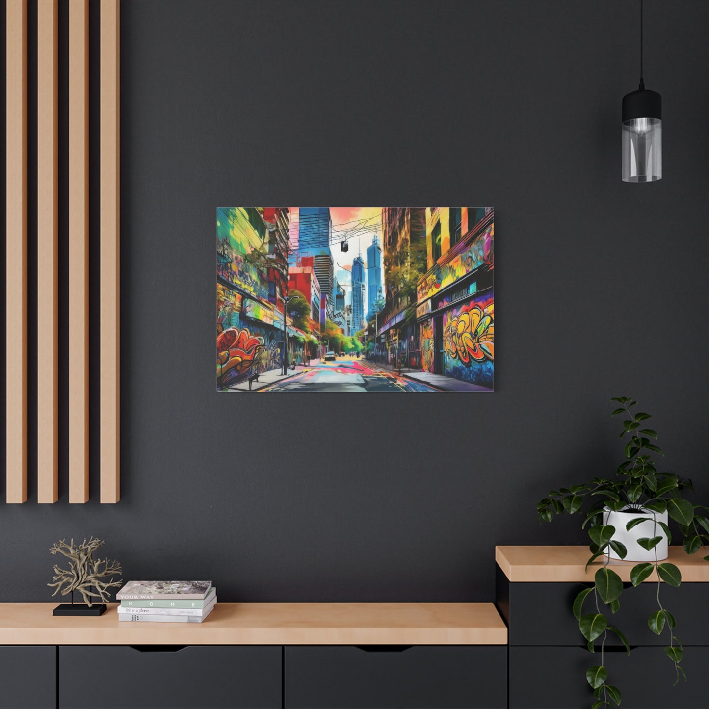 Melbourne Street Graffiti Australia Canvas Art | Style 1 | Wall Art | Wall Print