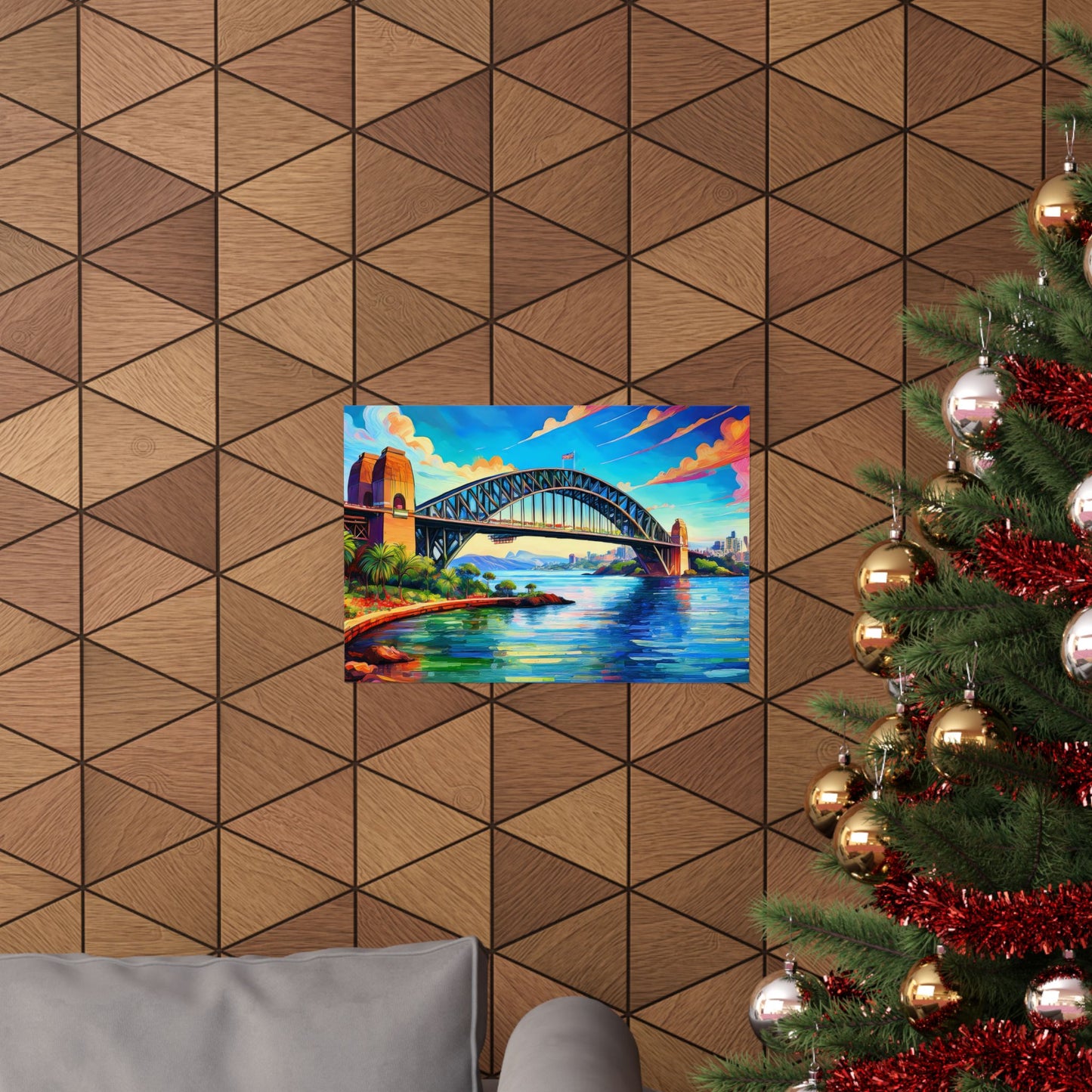 Sydney Harbour Bridge  Australia Painting Print | Wall Art | Wall Print